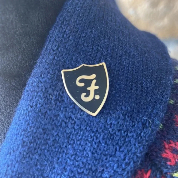 Rare*‎ Farah Vintage fair ice nordic cardigan wool Sweater - Picture 3 of 13